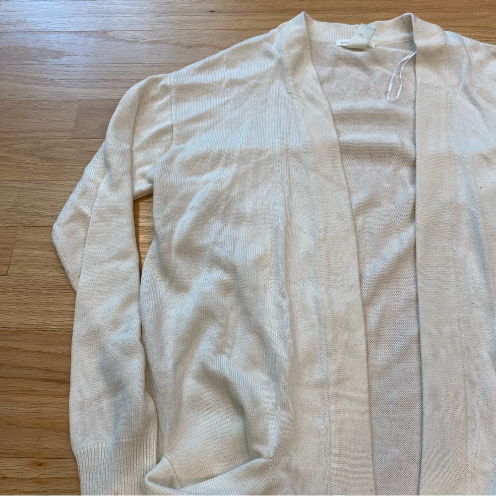 Womens Basic Size Small Off White Long Sleeve Swe… - image 3
